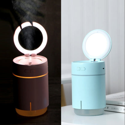 K005 Portable Hydrating LED Fill Light Makeup Mirror USB Mini Humidifier(Pink) - Home & Garden by buy2fix | Online Shopping UK | buy2fix