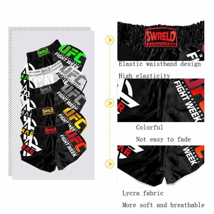 SWERLD Boxing/MMA/UFC Sports Training Fitness Shorts, Size: M(15) - Sports Shorts by SWERLD | Online Shopping UK | buy2fix