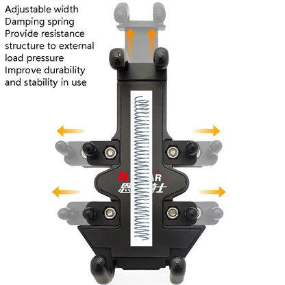 N-STAR Motorcycle Bicycle Composite Version Of Mobile Phone Bracket Multifunctional Accessories Lightweight Riding Equipment(T-shaped Ball Head) - Holders by N-STAR | Online Shopping UK | buy2fix