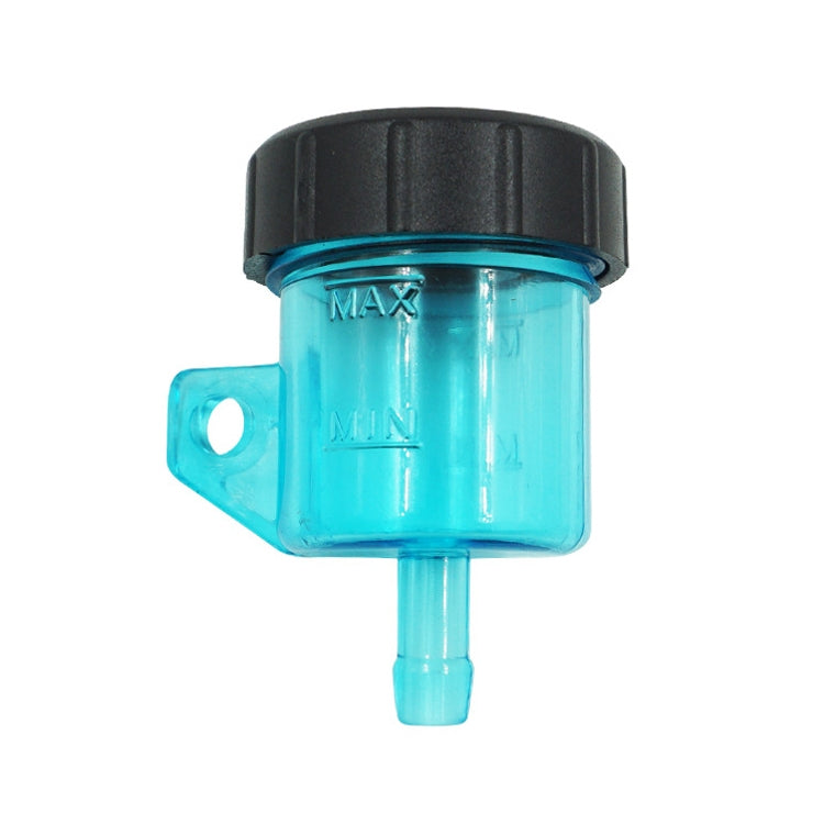 2 PCS Motorcycle Modification Accessories Off-Road Vehicle Large Displacement Straight Pump Transparent Oil Cup Brake Pump Modified Oil Pot(Straight Blue) - Motorbike Brakes by buy2fix | Online Shopping UK | buy2fix