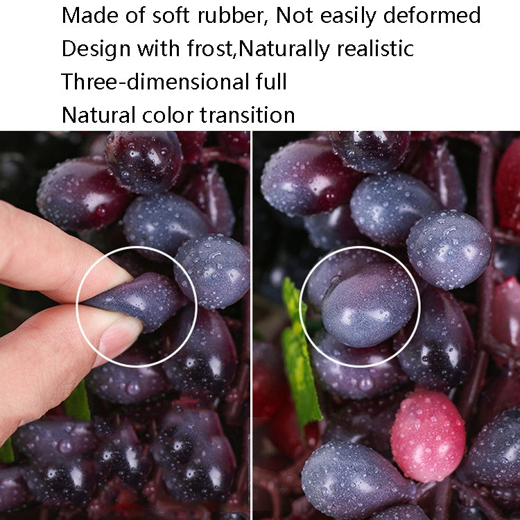 4 Bunches 36 Grain Agate Grapes Simulation Fruit Simulation Grapes PVC with Cream Grape Shoot Props - Camera Accessories by buy2fix | Online Shopping UK | buy2fix