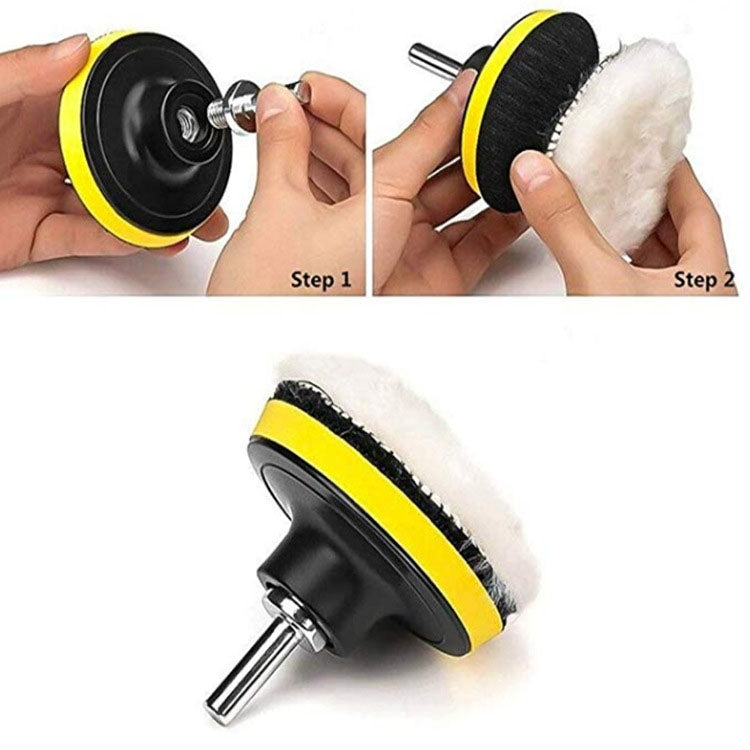 3 Inch 11 In 1 3-7 Inch Car Polishing and Waxing Sponge Plate Sponge Pad Set - Polishing Machine & Accessories by buy2fix | Online Shopping UK | buy2fix