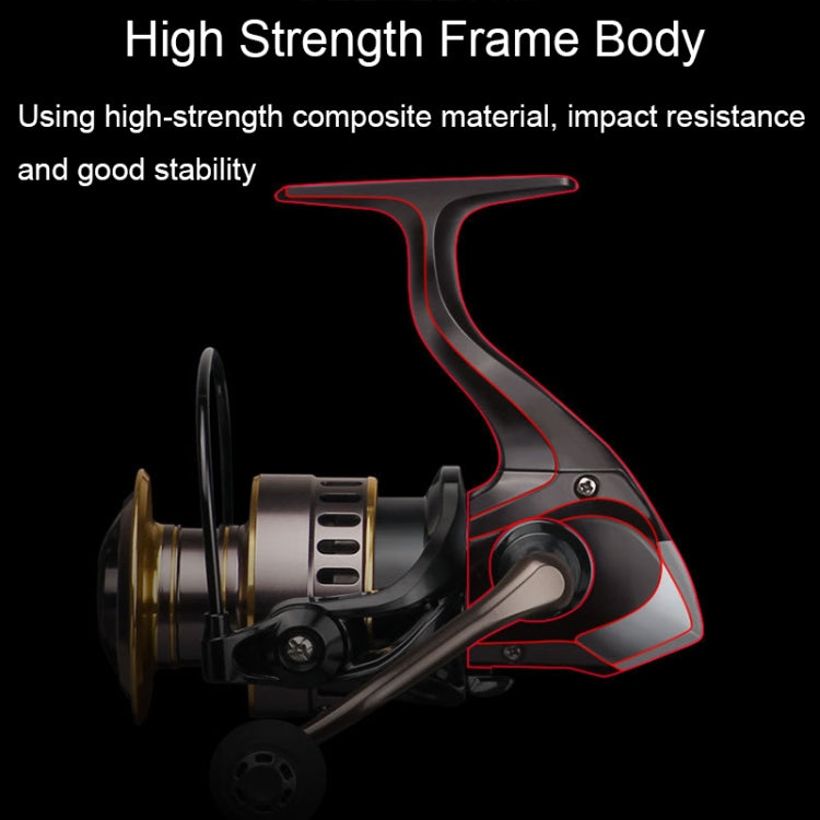 All Metal Rocker Arm Smooth Fishing Reel Spinning Reel, Spec: HE-5000 (EVA Grip) - Fishing Reels by buy2fix | Online Shopping UK | buy2fix