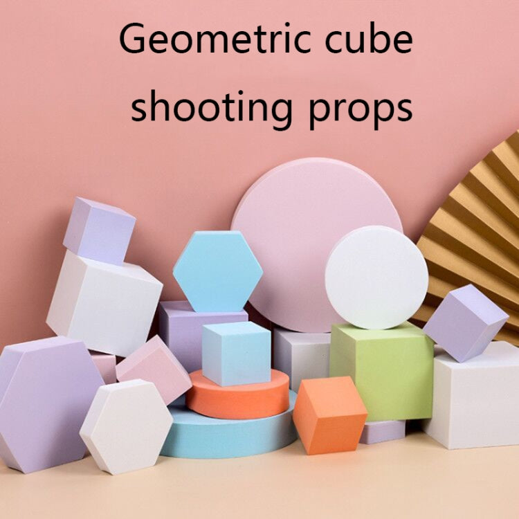 8 PCS Geometric Cube Photo Props Decorative Ornaments Photography Platform, Colour: Large Green Square - Camera Accessories by buy2fix | Online Shopping UK | buy2fix