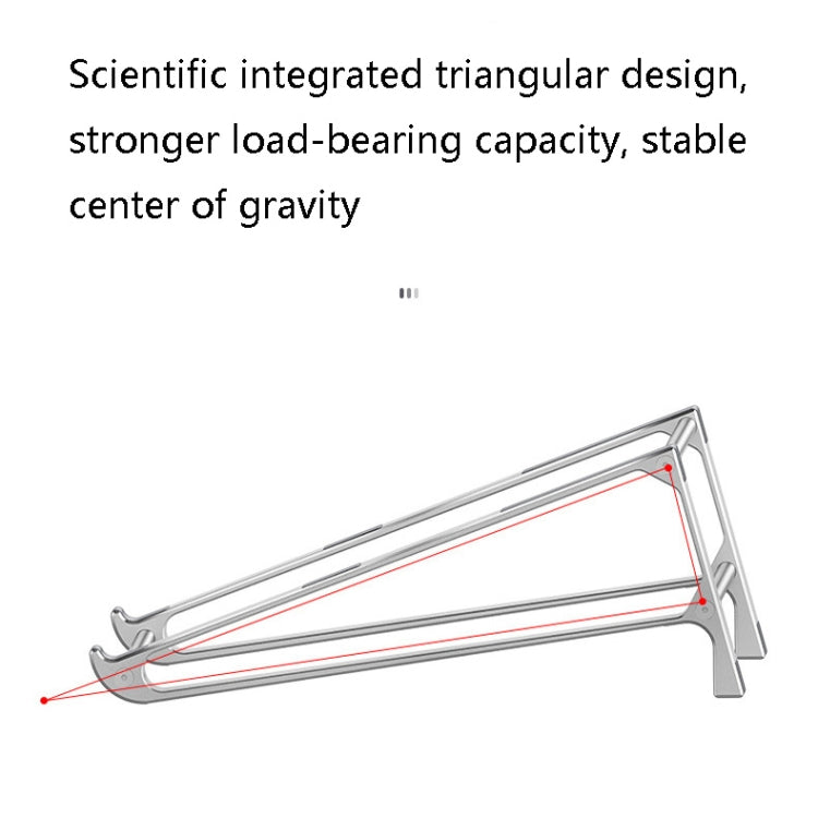 Xiaotian P5 Aluminum Alloy Desktop Bracket Multi-Function Cooling Notebook Bracket(Very-light Silver) - Computer & Networking by Xiaotian | Online Shopping UK | buy2fix