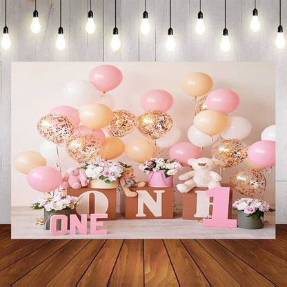 2.1m x 1.5m One Year Old Birthday Photography Background Cloth Birthday Party Decoration Photo Background(582) - Camera Accessories by buy2fix | Online Shopping UK | buy2fix