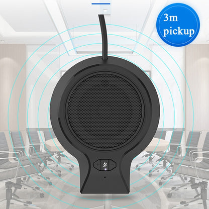 M100PRO Built-in Speaker 360-Degree Pickup Video Voice Call USB Omnidirectional Microphone Conference Microphone Webcast Microphone - Microphone by buy2fix | Online Shopping UK | buy2fix