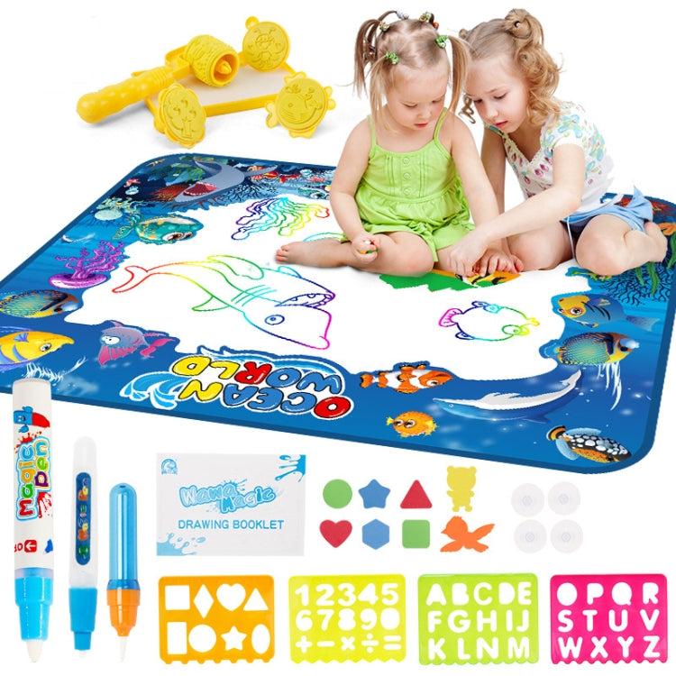 6614 Children Water Drawing Canvas Magic Graffiti Mat, Size: 100 x 80cm New Version - Drawing Toys by buy2fix | Online Shopping UK | buy2fix