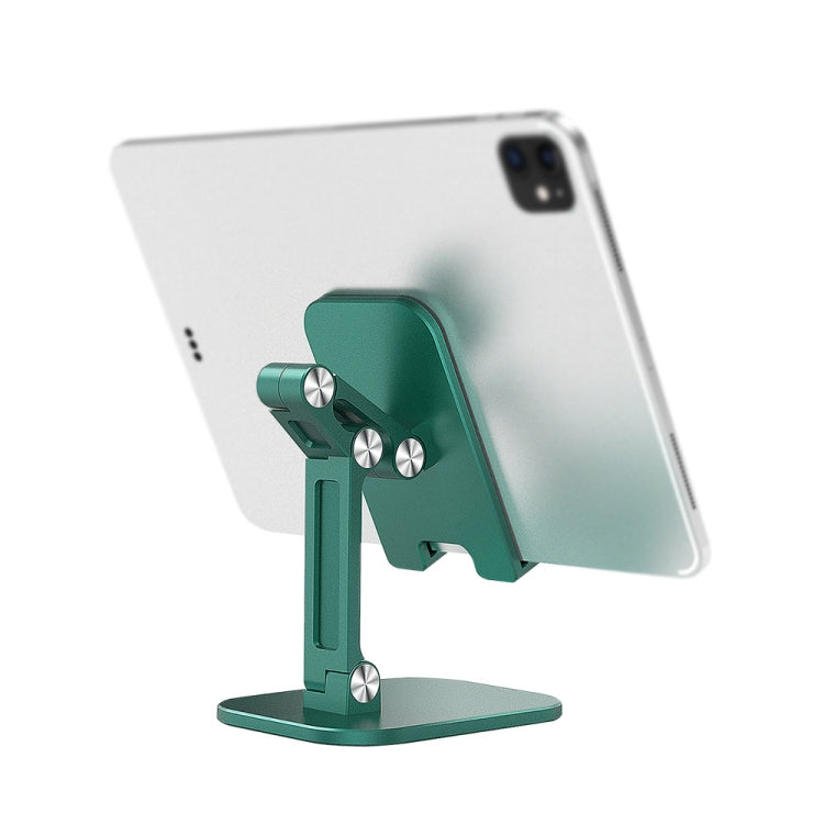 CYX-PH2 Mobile Phone Tablet Desktop Bracket Folding Telescopic Phone Bracket(Green) - Desktop Holder by buy2fix | Online Shopping UK | buy2fix