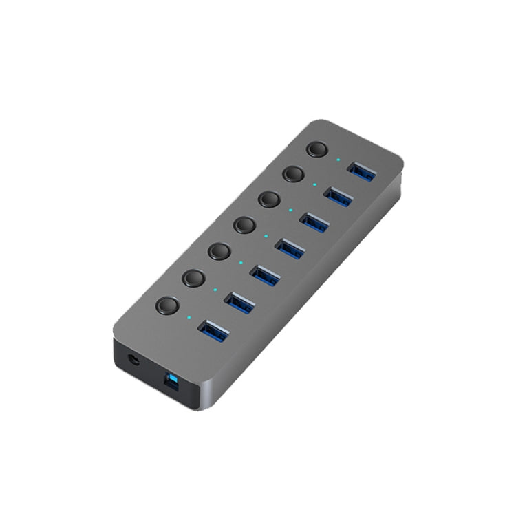 Blueendless USB Splitter Aluminum Alloy QC Fast Charge Expander, Number of interfaces: 7-port (12V2A Power) - Computer & Networking by Blueendless | Online Shopping UK | buy2fix