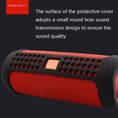 JBA-F5 Bluetooth Speaker Case Environmentally Friendly Silicone Protective Shell for JBL Flip 5(Red) - Protective Case by buy2fix | Online Shopping UK | buy2fix