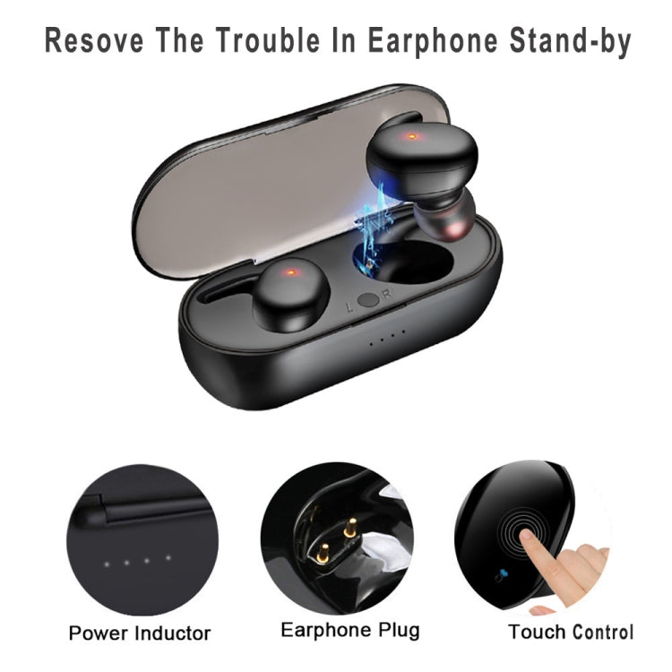 Y30 Wireless Bluetooth Headset 5.0 In-Ear Mini Earphone, Colour: Black - Bluetooth Earphone by buy2fix | Online Shopping UK | buy2fix