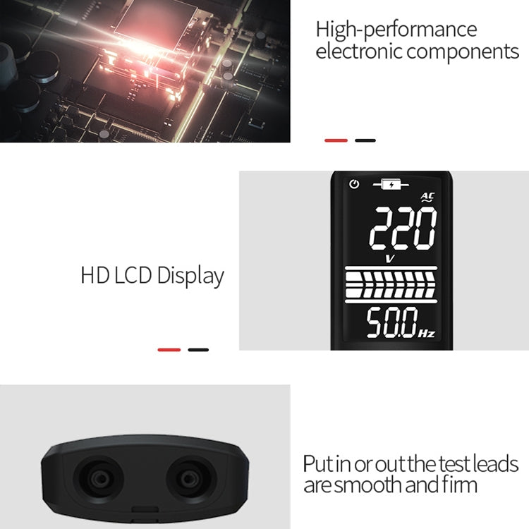 BSIDE Dual-Mode Smart Large-Screen Display Multimeter Electric Pen Portable Voltage Detector, Specification: ADMS1CL - Digital Multimeter by BSIDE | Online Shopping UK | buy2fix