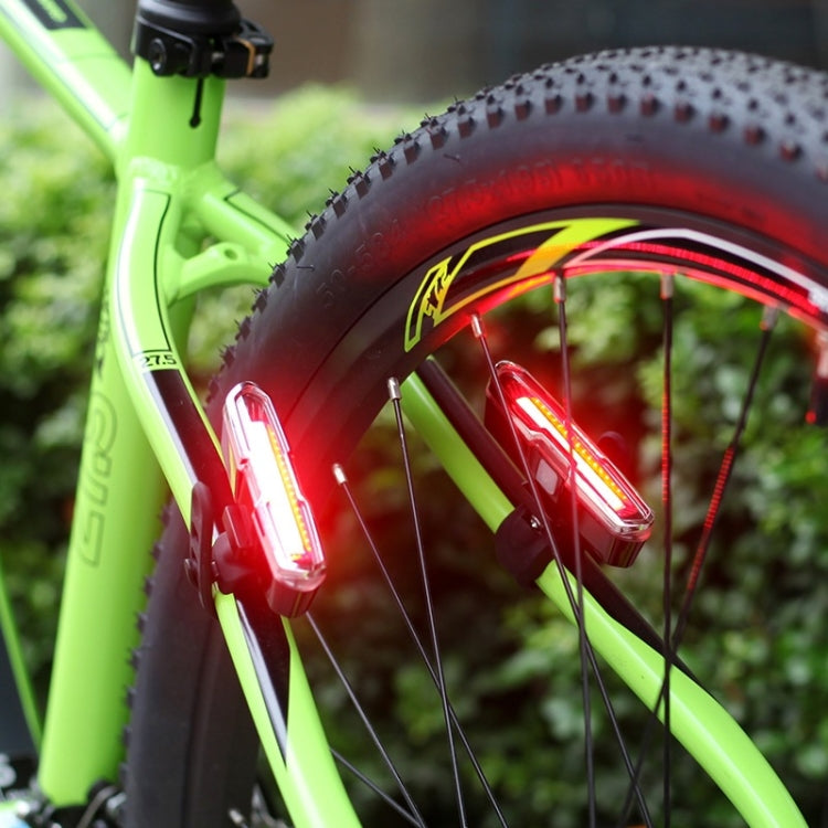 Bicycle Light USB Charging LED Warning Light Night Riding COB Tail Light, Specification: 7505B Red White Light - Taillights by buy2fix | Online Shopping UK | buy2fix