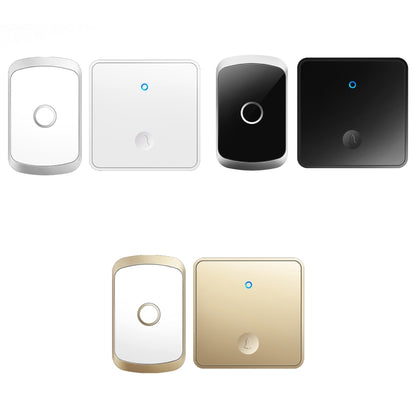 CACAZI FA50 1 For 1 Push-button Self-generating Wireless Doorbell, Plug:US Plug(Gold) - Security by CACAZI | Online Shopping UK | buy2fix