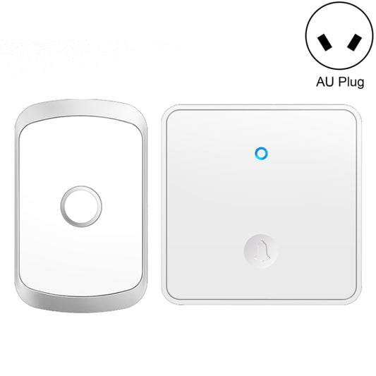 CACAZI FA50 1 For 1 Push-button Self-generating Wireless Doorbell, Plug:AU Plug(White) - Security by CACAZI | Online Shopping UK | buy2fix