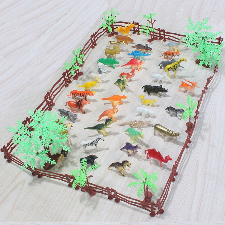 68 in 1 Simulation Mini Zoo Toy Set Solid Dinosaur Models Toy - Model Toys by buy2fix | Online Shopping UK | buy2fix