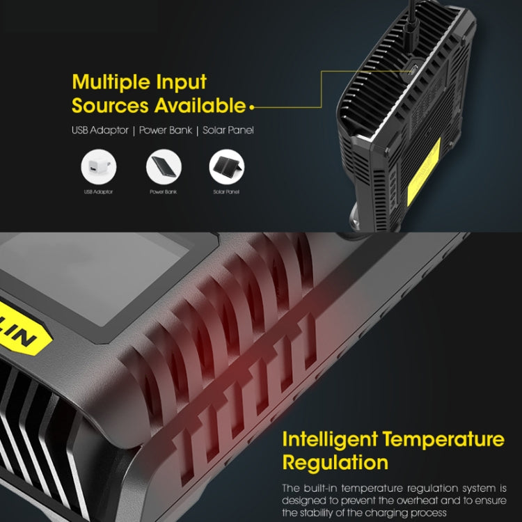 NITECORE Smart LCD Display Automatically Activates Repair USB 4-Slot Charger(UM4) - Consumer Electronics by NITECORE | Online Shopping UK | buy2fix