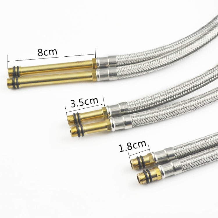 4 PCS Weave Stainless Steel Flexible Plumbing Pipes Cold Hot Mixer Faucet Water Pipe Hoses High Pressure Inlet Pipe, Specification: 40cm 1.8cm Copper Rod - Home & Garden by buy2fix | Online Shopping UK | buy2fix