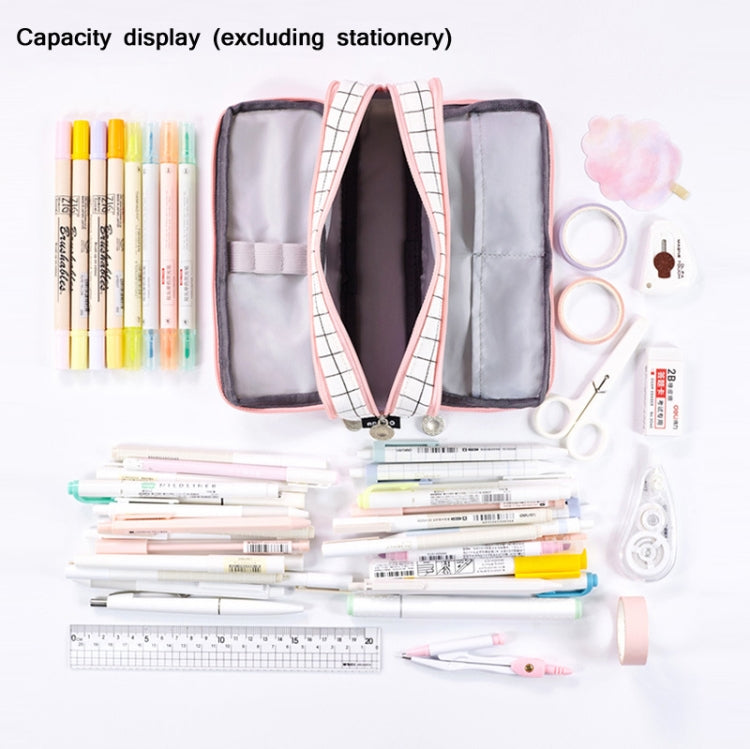 Angoo Double-Open Multi-Layer Stationery Pencil Case Multifunctional Cosmetic Bag(Ink Painting) - Pen Holder by Angpoo | Online Shopping UK | buy2fix