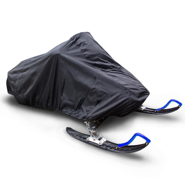 Outdoor Snowmobile Waterproof And Dustproof Cover UV Protection Winter Motorcycle Cover, Size: 330x130x121cm(Black) - In Car by buy2fix | Online Shopping UK | buy2fix