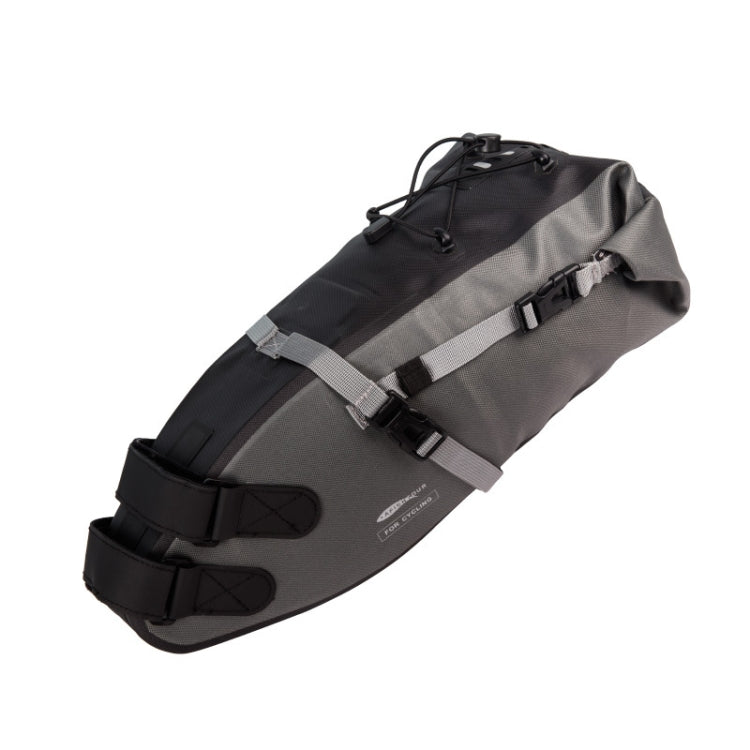 AFISHTOUR FB2040 13L Bicycle Big Tail Bag Big Large Capacity Long-Distance Cycling Saddle Bag, Size: 13L(Gray Black) - Bicycle Bags by AFISHTOUR | Online Shopping UK | buy2fix