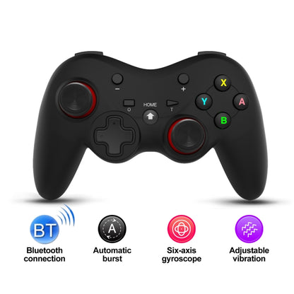 MingPin MB-S810 Wireless Bluetooth Six-Axis Gamepad For Nintendo Switch Pro(Black (Neutral)) - Gamepads by MingPin | Online Shopping UK | buy2fix