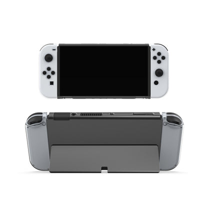 DOBE Game Handle Transparent Crystal Case TPU Protective Cover For Switch OLED Console(Transparent Color) - Cases by DOBE | Online Shopping UK | buy2fix