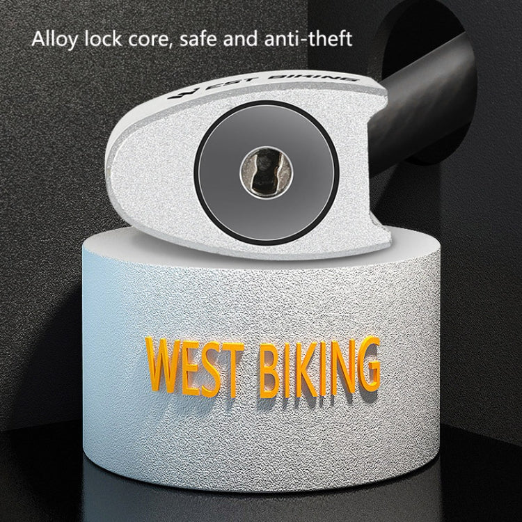 WEST BIKING YP0705066 Lengthen Steel Cable Lock Motorcycle Mountain Bike Bicycle Anti-Theft Lock(Cable Lock) - Bicycle Locks & Bicycle Pumps by WEST BIKING | Online Shopping UK | buy2fix