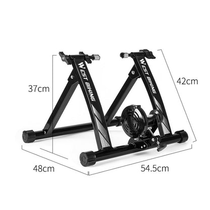 WEST BIKING YP1402008 Bicycle Parking Rack Indoor Cycling Training Platform Fitness Equipment Road Mountain Bike Parking Rack(Black) - Outdoor & Sports by WEST BIKING | Online Shopping UK | buy2fix