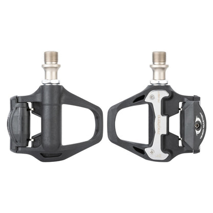 1 Pair PROMEND PD-R97P Bicycle Self-Locking Pedal Road Bike Nylon Lock Pedal SPD System Cassette Palin Pedal(Black) - Pedals by PROMEND | Online Shopping UK | buy2fix