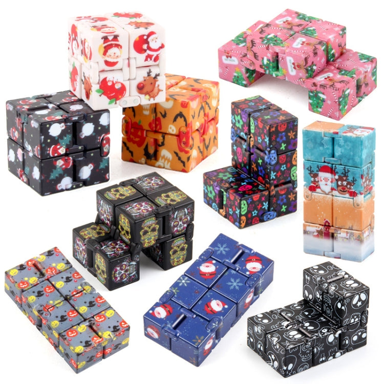 3 PCS Infinite Magic Cube Halloween & Christmas Theme Decompression Pocket Cube Second Order Cube Toy(NO.335K-8 Pink Blue) - Magic Cubes by buy2fix | Online Shopping UK | buy2fix