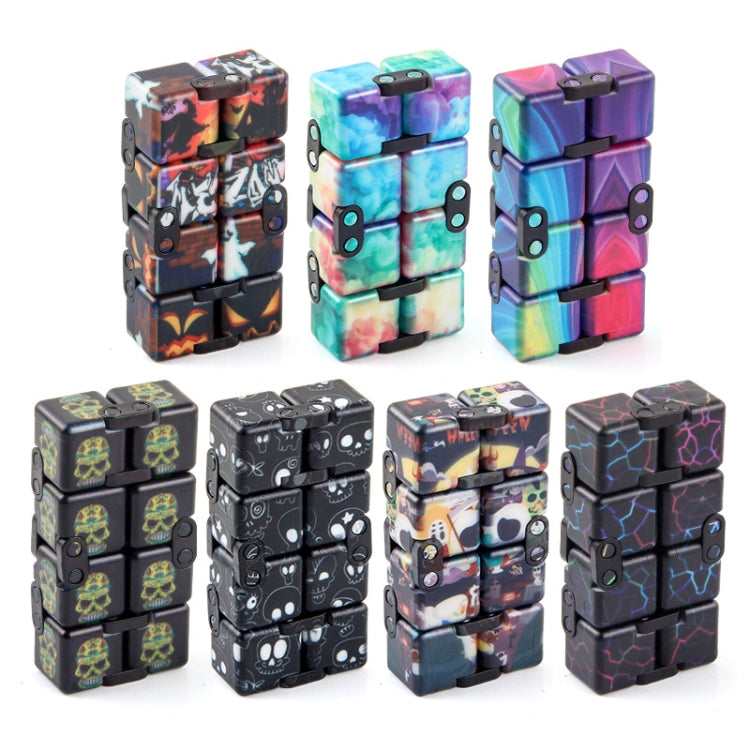 3 PCS Unlimited Magics Cube Colorful UV Printing Pocket Magic Cube Variety Folding Fingertip Magic Cube Decompression Toy(No.168-8-31 Hallowe Purple) - Magic Cubes by buy2fix | Online Shopping UK | buy2fix