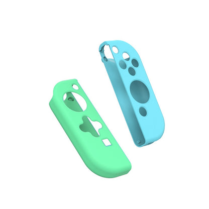 IINE Gamepad Silicone Flat Protective Sleeve Handle Split Silicone Case For Nintendo Switch Joy-Con(Blue Green-l445) - Cases by IINE | Online Shopping UK | buy2fix