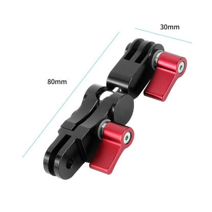 Aluminium Alloy 360 Degree Rotating Mount Adapter Adjustable Arm Connector for GoPro Hero11 Black / HERO10 Black /9 Black /8 Black /7 /6 /5 /5 Session /4 Session /4 /3+ /3 /2 /1, DJI Osmo Action and Other Action Cameras(Red) - DJI & GoPro Accessories by buy2fix | Online Shopping UK | buy2fix