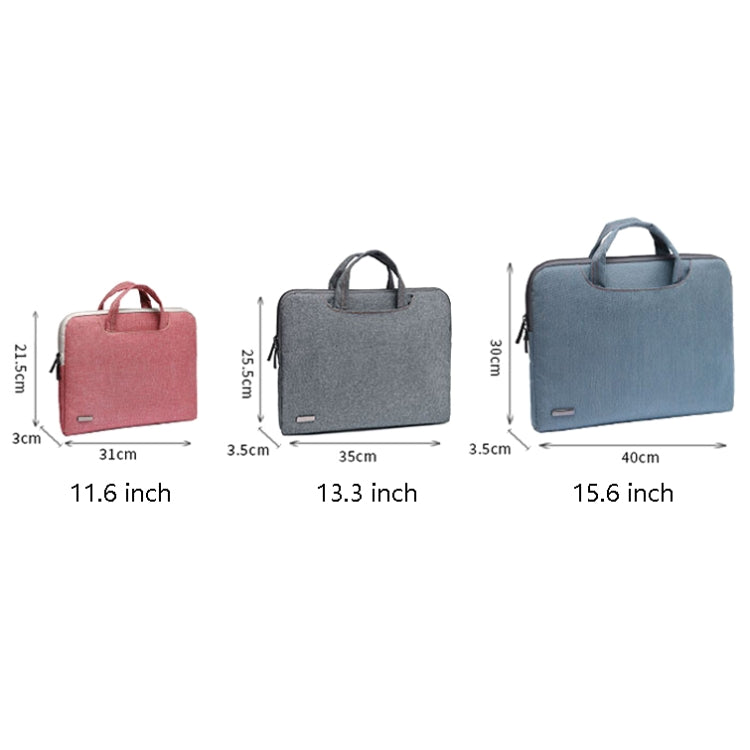 LiSEN LS-116 Simple Laptop Bag Business Laptop Liner Bag, Size: 13.3 inch(PU Black) - 13.3 inch by LiSEN | Online Shopping UK | buy2fix