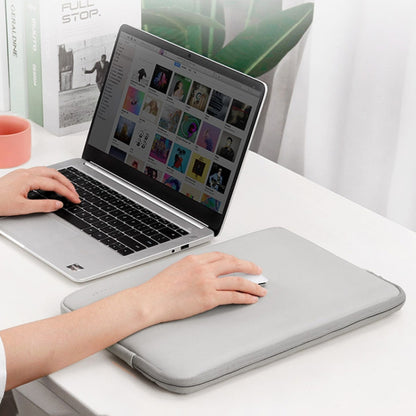 Baona BN-Q001 PU Leather Laptop Bag, Colour: Pink, Size: 11/12 inch - 12.1 inch by Baona | Online Shopping UK | buy2fix