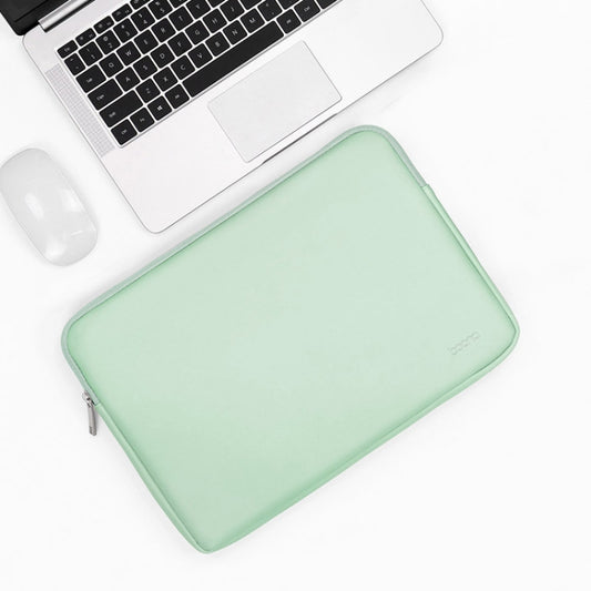 Baona BN-Q001 PU Leather Laptop Bag, Colour: Mint Green, Size: 13/13.3/14 inch - 14.1 inch by Baona | Online Shopping UK | buy2fix