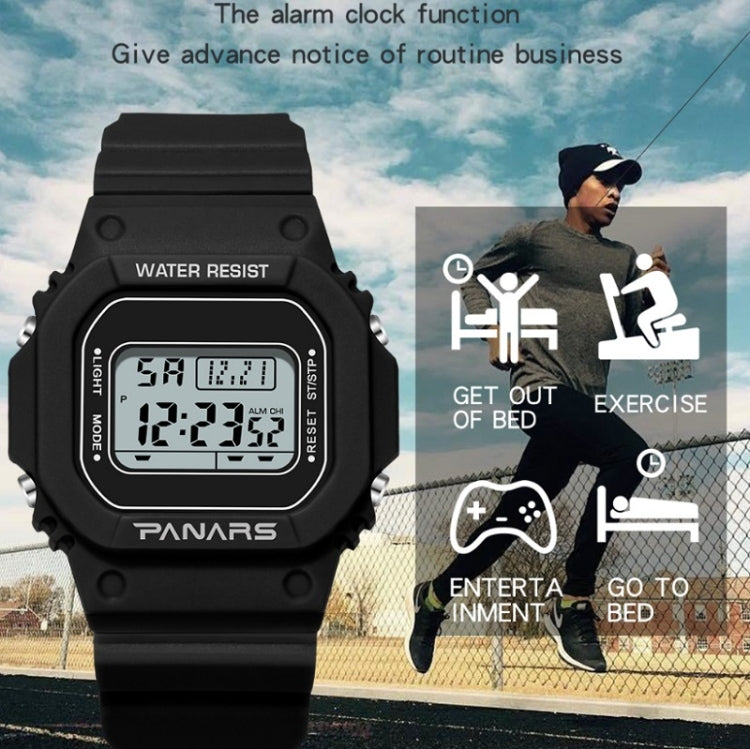 SYNOKE 9620 Couple Sports Plastic Strap Electronic Watch(Cool Black) - Couple Watches by SYNOKE | Online Shopping UK | buy2fix