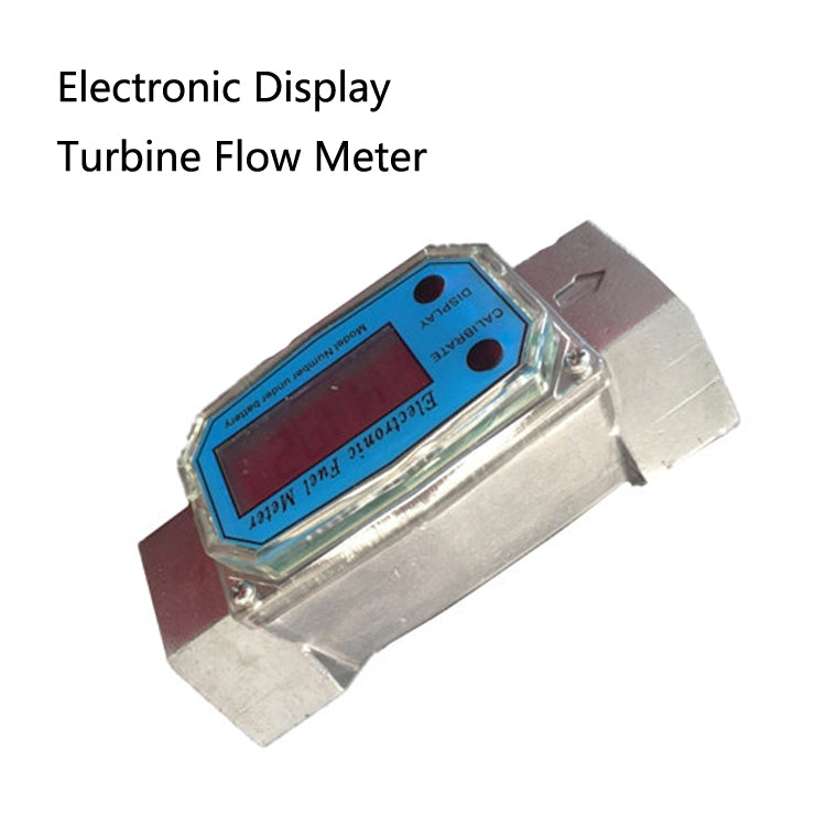 BD-H01 Electronic Display Turbine Flow Meter Metering Diesel Kerosene Methanol Urea Flow Meter Count Flow Meter, Specification: 1 Inch - In Car by buy2fix | Online Shopping UK | buy2fix