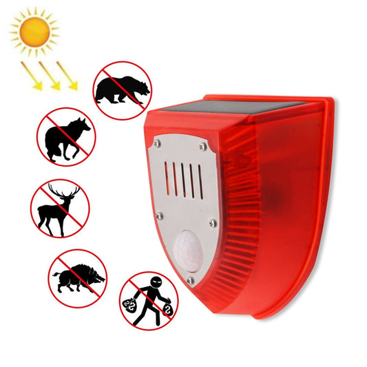 N911M Solar Animal Repeller Outdoor Sound And Light Alarm, Specification: with Induction - Security by buy2fix | Online Shopping UK | buy2fix