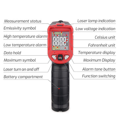 TASI Colorful Screen Infrared Thermometer,  -50-480 Degrees Celsius(TA601A) - Consumer Electronics by TASI | Online Shopping UK | buy2fix