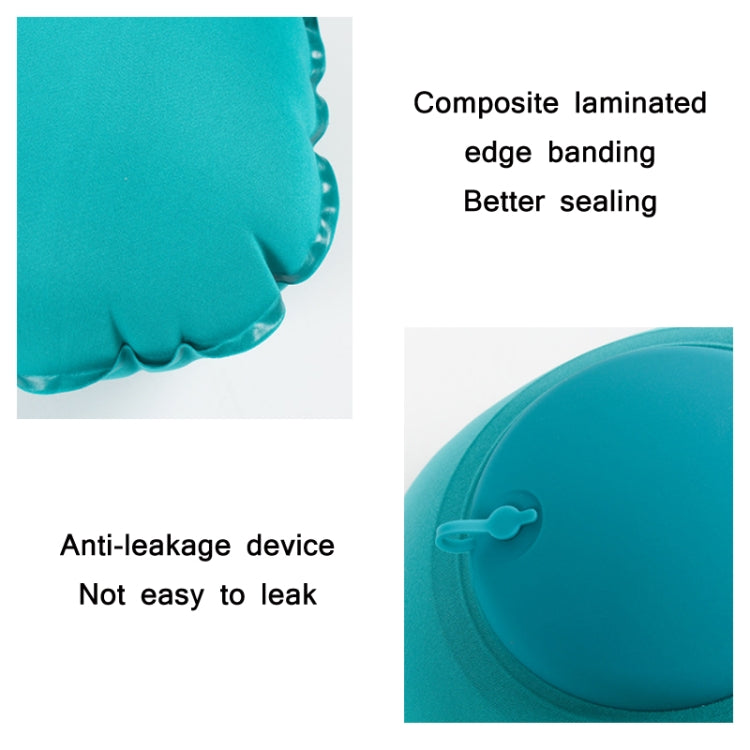 Travel Inflatable Press U-Shaped Neck Guard Pillow, Colour: Milk Silk U018-03（Peacock Green） - Home & Garden by buy2fix | Online Shopping UK | buy2fix