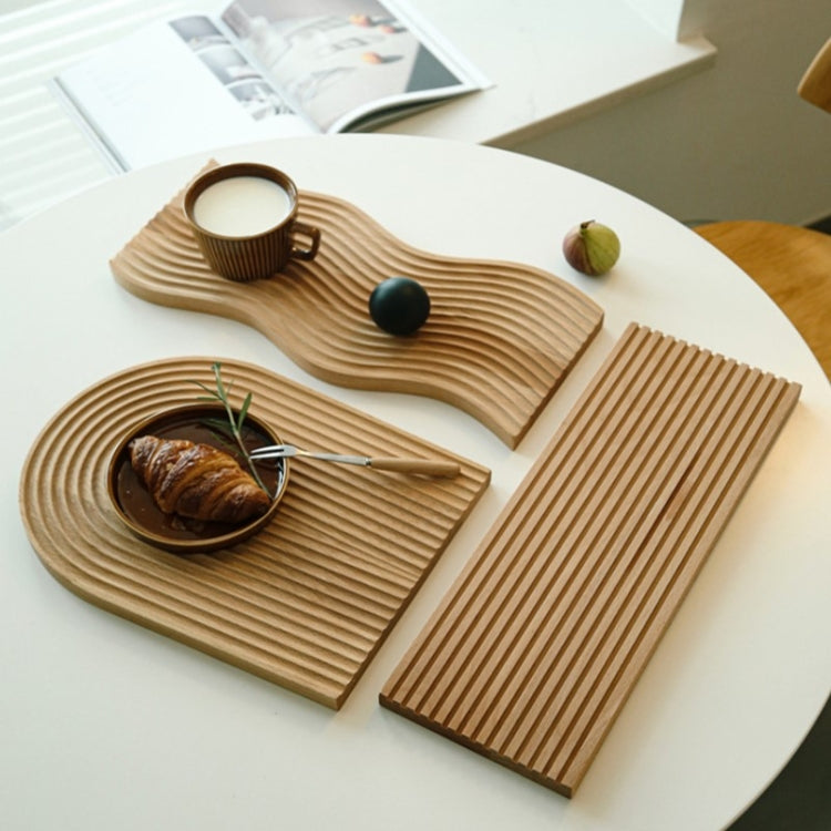 Small Wavy Wooden Tray Photography Shooting Props - Camera Accessories by buy2fix | Online Shopping UK | buy2fix