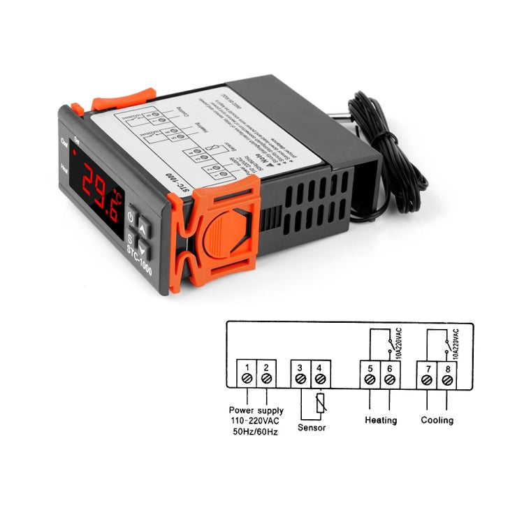 STC-1000 Aquarium Incubation Seafood Machine Electronics Number Microcomputer Temperature Controller Switch(12V) - Consumer Electronics by buy2fix | Online Shopping UK | buy2fix