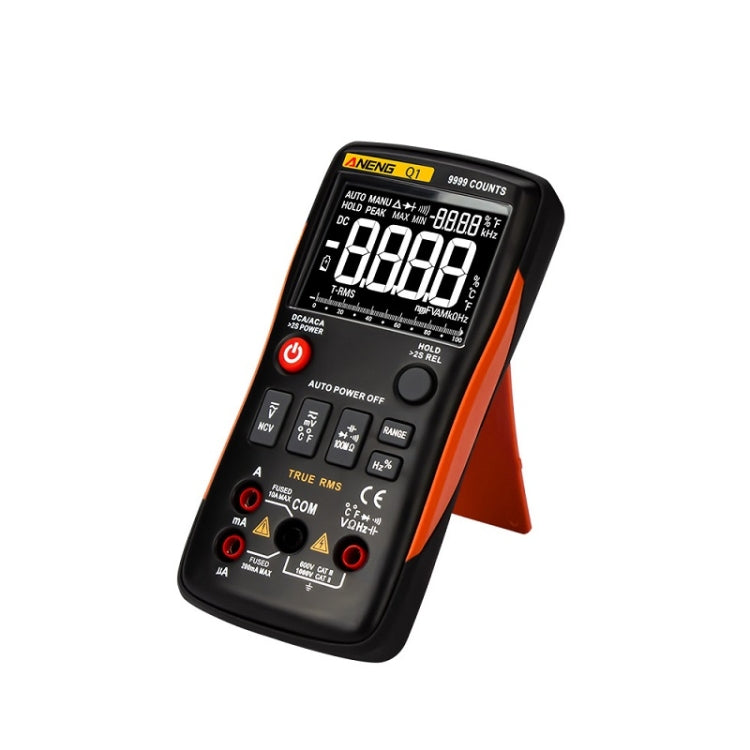 ANENG AN-Q1 Automatic High-Precision Intelligent Digital Multimeter, Specification: Standard with Cable(Orange) - Consumer Electronics by ANENG | Online Shopping UK | buy2fix