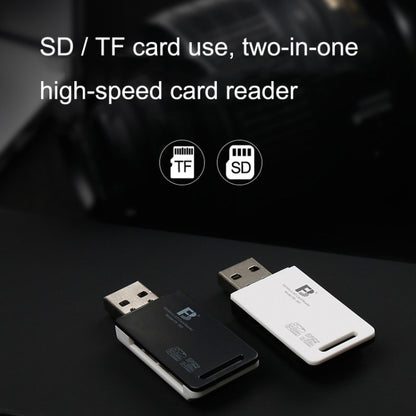 5 PCS FB FB-360 2 in 1 USB Computer Card Reader(Black) -  by FB | Online Shopping UK | buy2fix