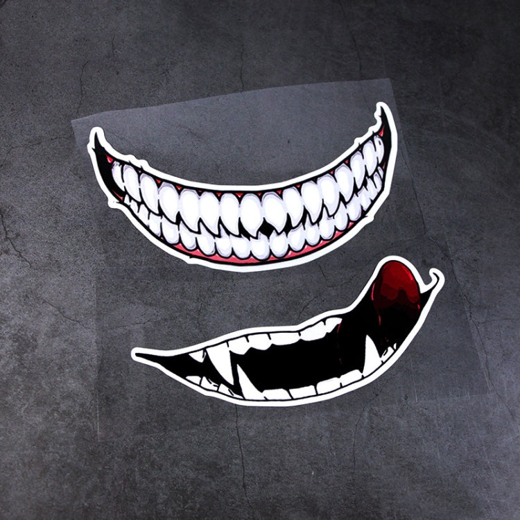 5 PCS J06 Motorcycle Helmet Sticker Large Tongue - In Car by buy2fix | Online Shopping UK | buy2fix