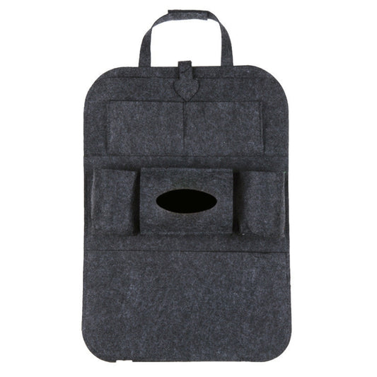 Thicken Felt Cloth Car Seat Storage Bag(Deep Gray) - In Car by buy2fix | Online Shopping UK | buy2fix