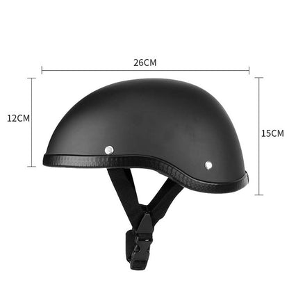 BSDDP A0315 Summer Scooter Half Helmet(Bright Black) - Protective Helmet & Masks by BSDDP | Online Shopping UK | buy2fix